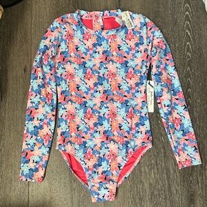 Feather 4 Arrow Wave Chaser Floral Long Sleeve Surf Swim Suit